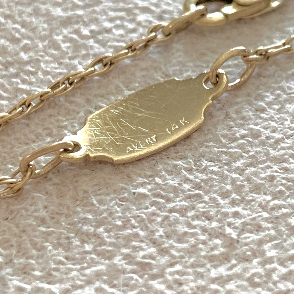 VINTAGE James Avery 14k gold ID bracelet - Picture 10 of 11